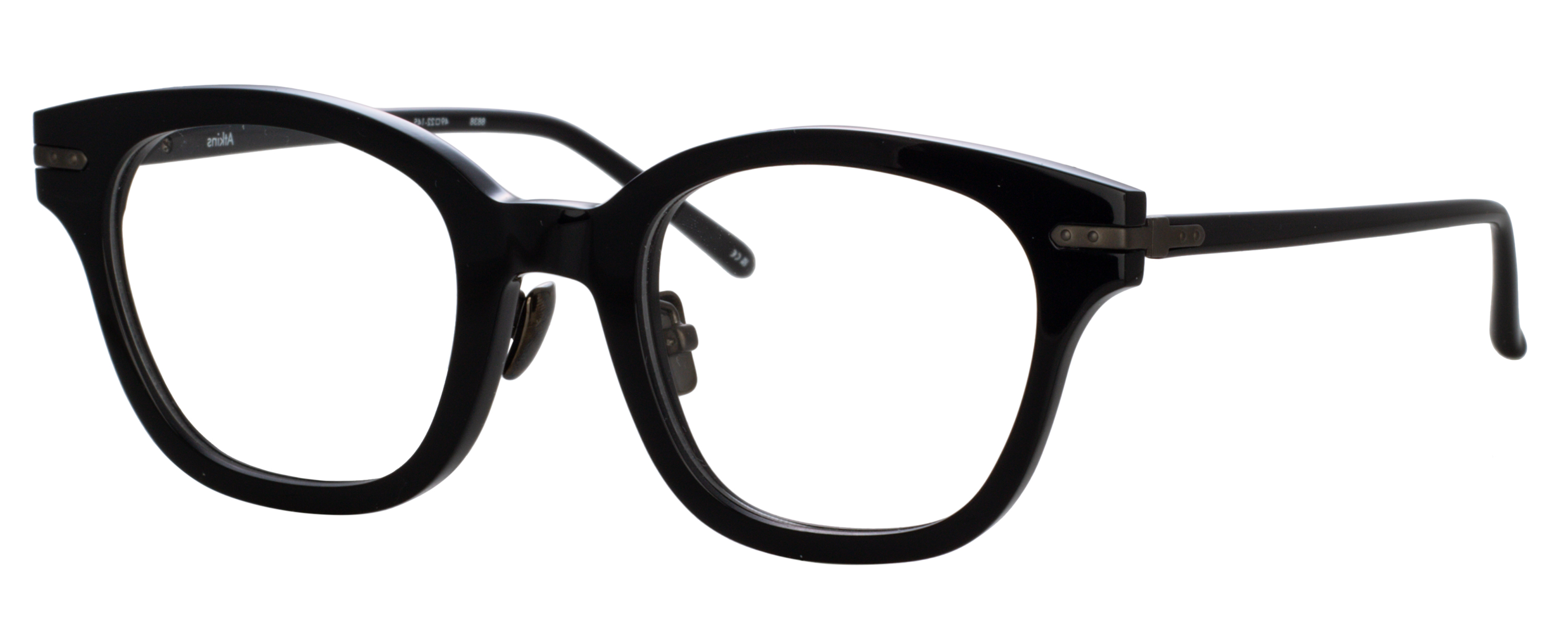 Color_LF42AC8OPT - Atkins Optical D-Frame in Matte Nickel and Clear