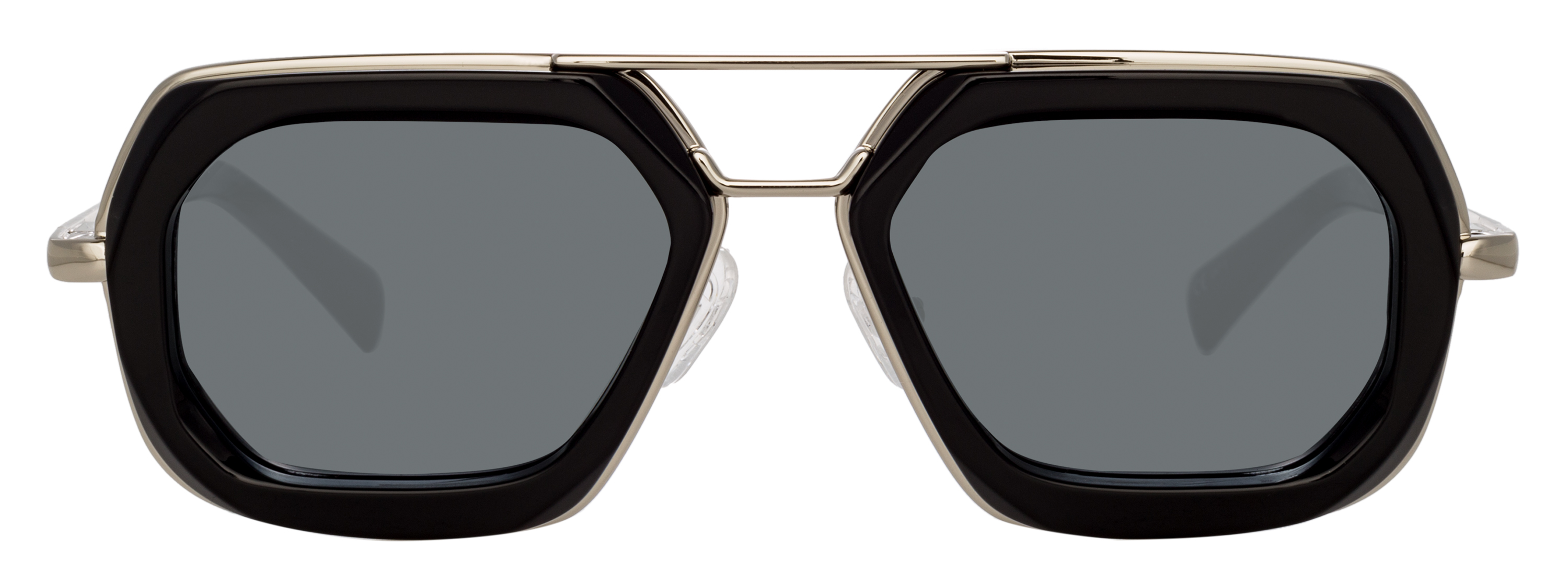 Color_DVN173C1SUN - Dries Van Noten 173 Aviator Sunglasses in Silver and Grey