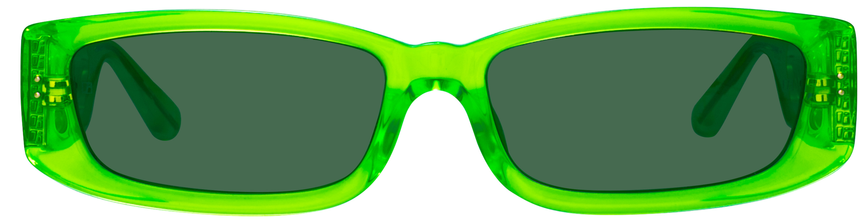 Color_LFL1419C8SUN - Talita Rectangular Sunglasses in Green Neon