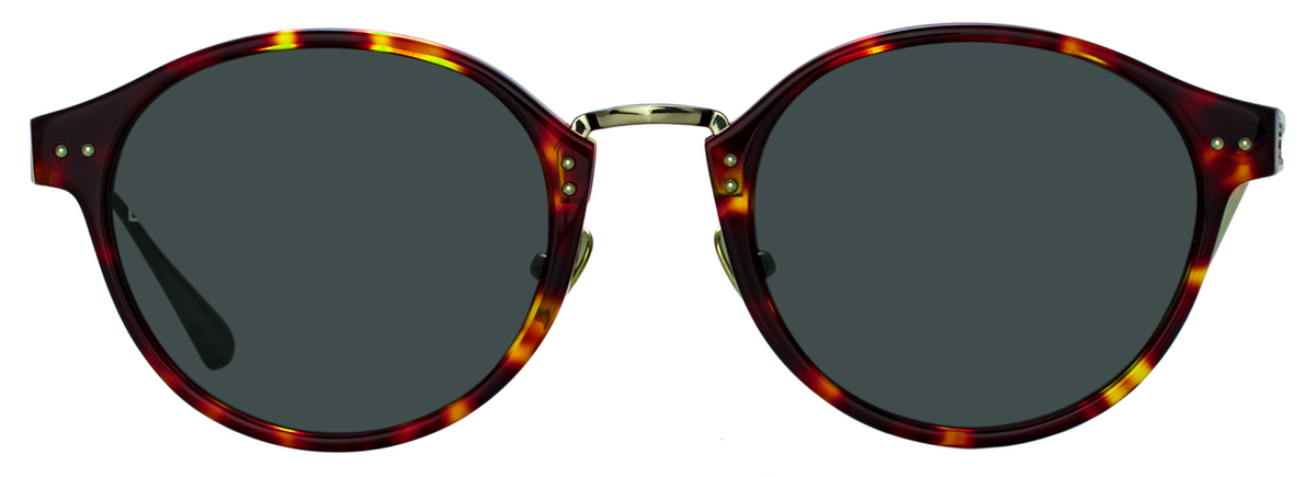 Color_LFL1535C2SUN- Marco Oval Sunglasses in Tortoise Shell and Deep Green