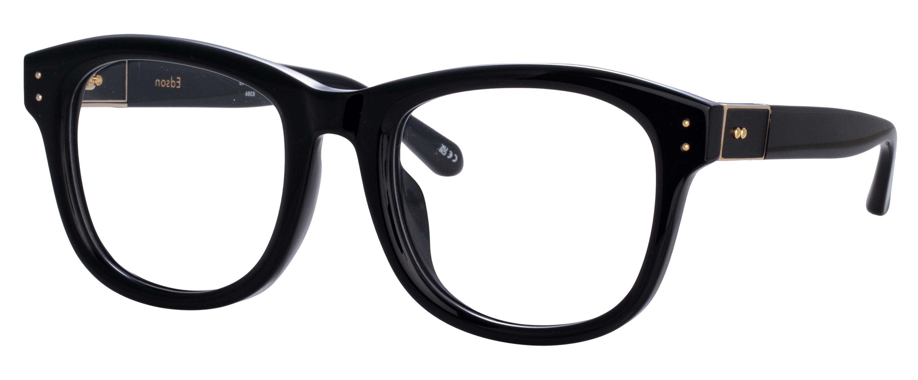 Color_LFL1385C1OPT - Edson D-Frame Eyeglasses in Black and Clear