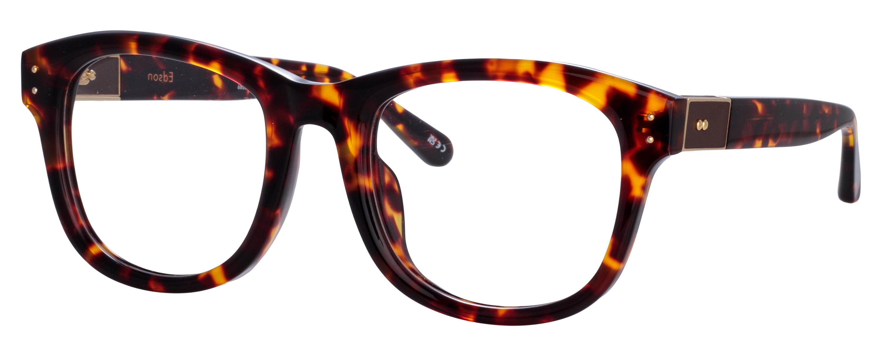 Color_LFL1385C2OPT - Edson D-Frame Eyeglasses in Tortoise Shell and Clear