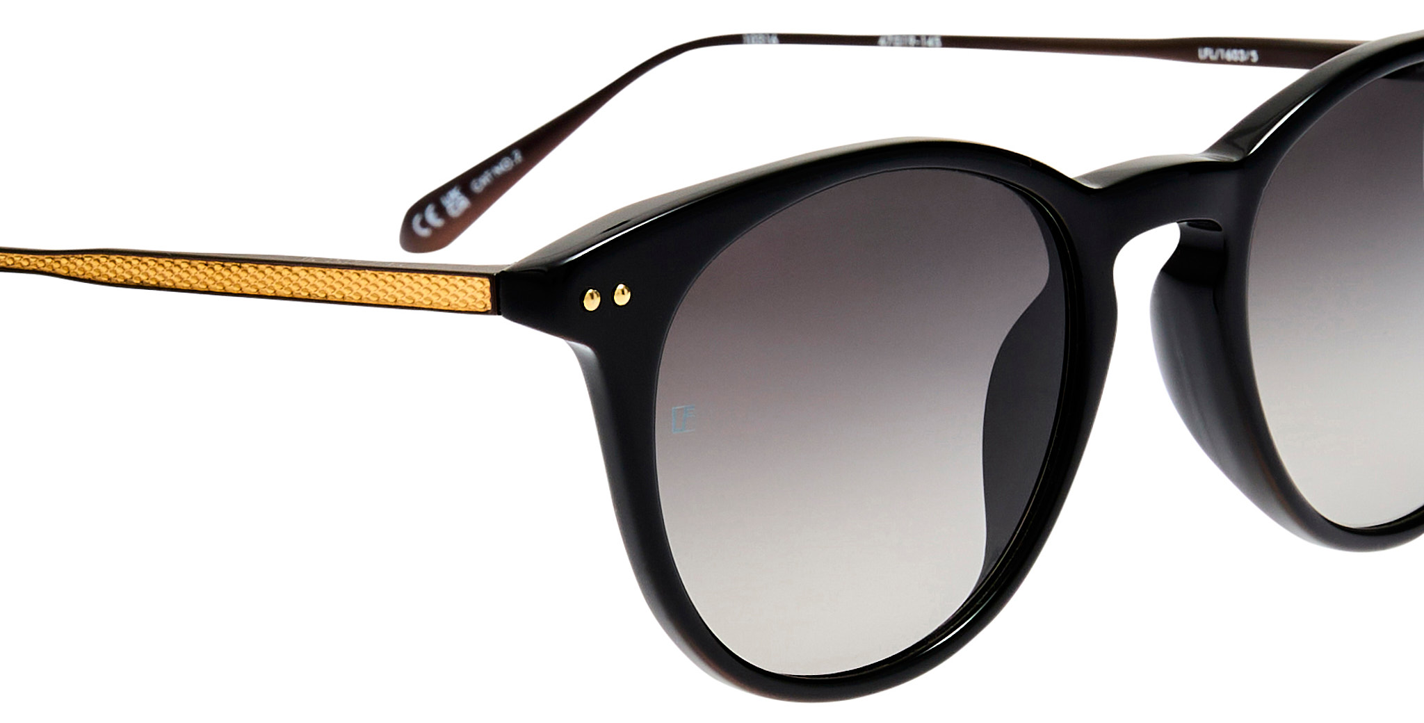 Color_LFL1603C5SUN - Jamie D- Frame Sunglasses in Black and Grey Grad