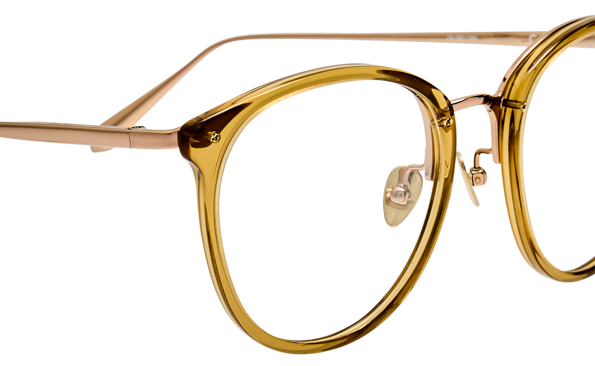 Color_LFL251C104OPT - Calthorpe Oval Optical Frame in Khaki / Light Gold
