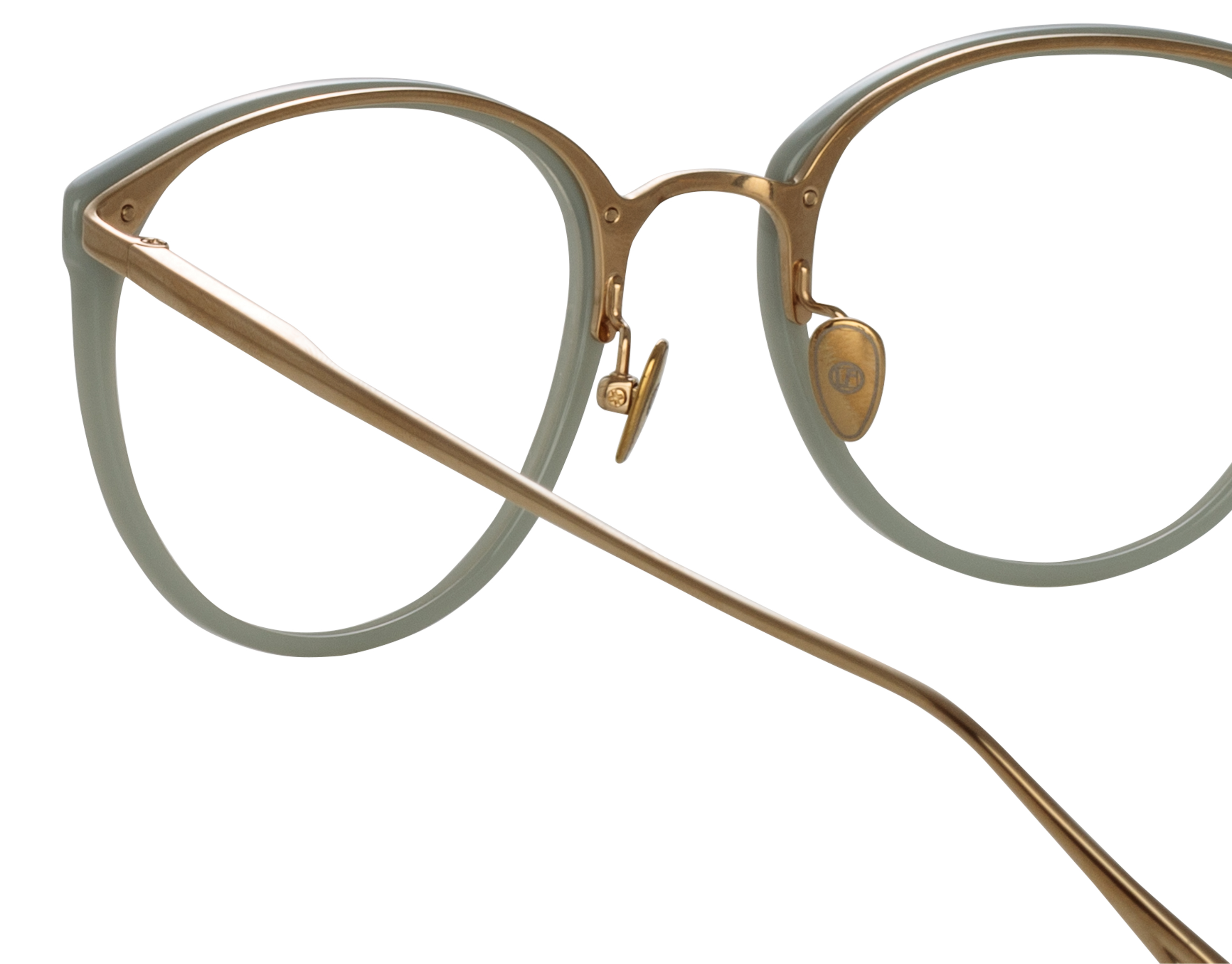 Color_LFL251C91OPT - Calthorpe Oval Optical Frame in Steel / Light Gold