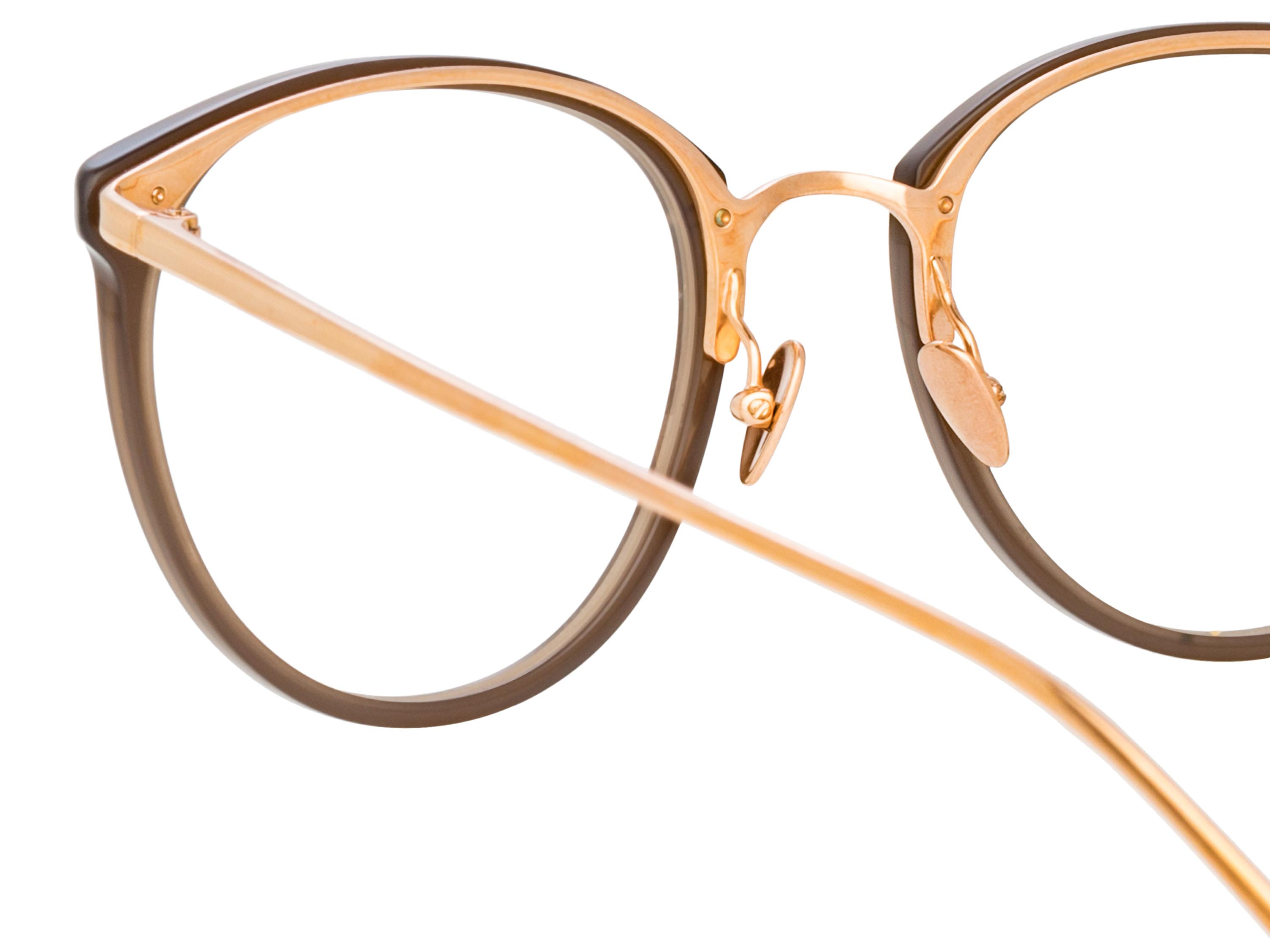 Color_LFLC251C87OPT - Calthorpe Oval Optical Frame in Mocha / Rose Gold