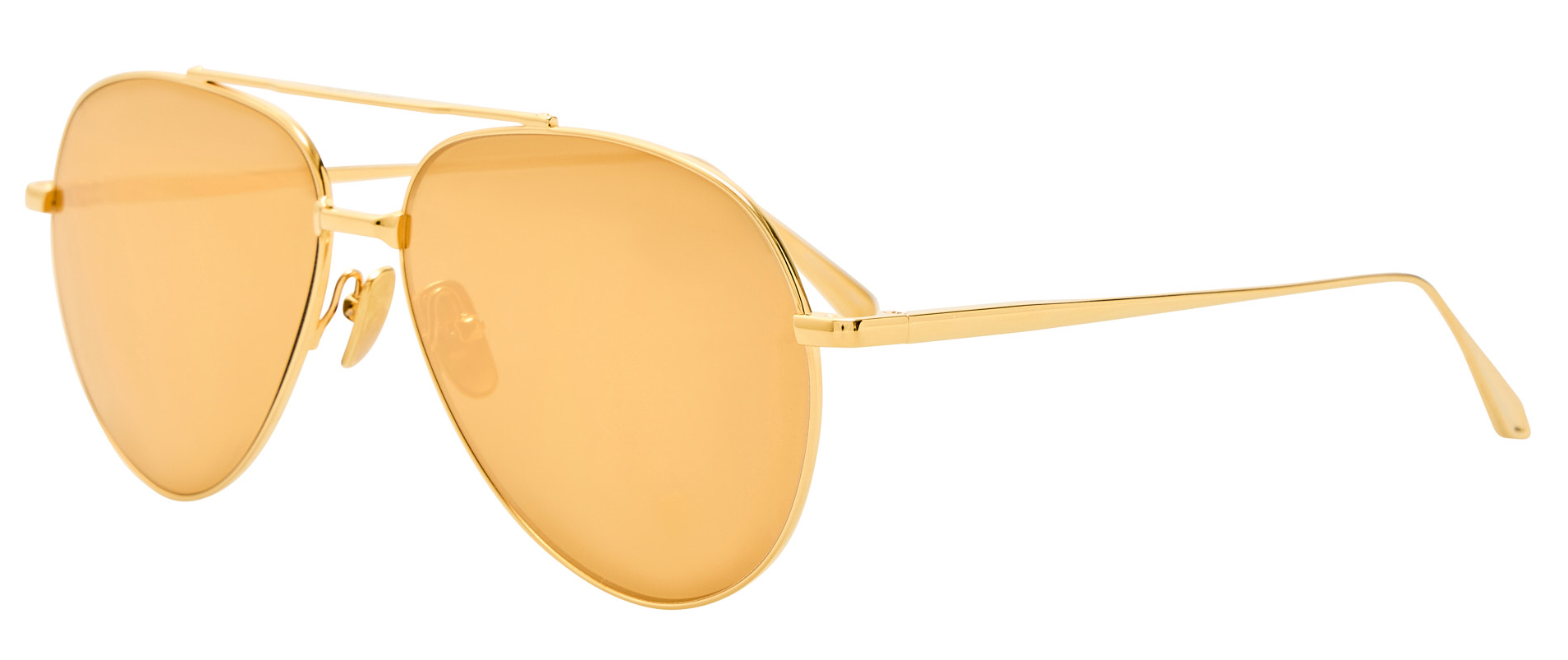 Color_LFL1421C10SUN - Marcelo Aviator Sunglasses in Yellow Gold / 24 Carat Gold