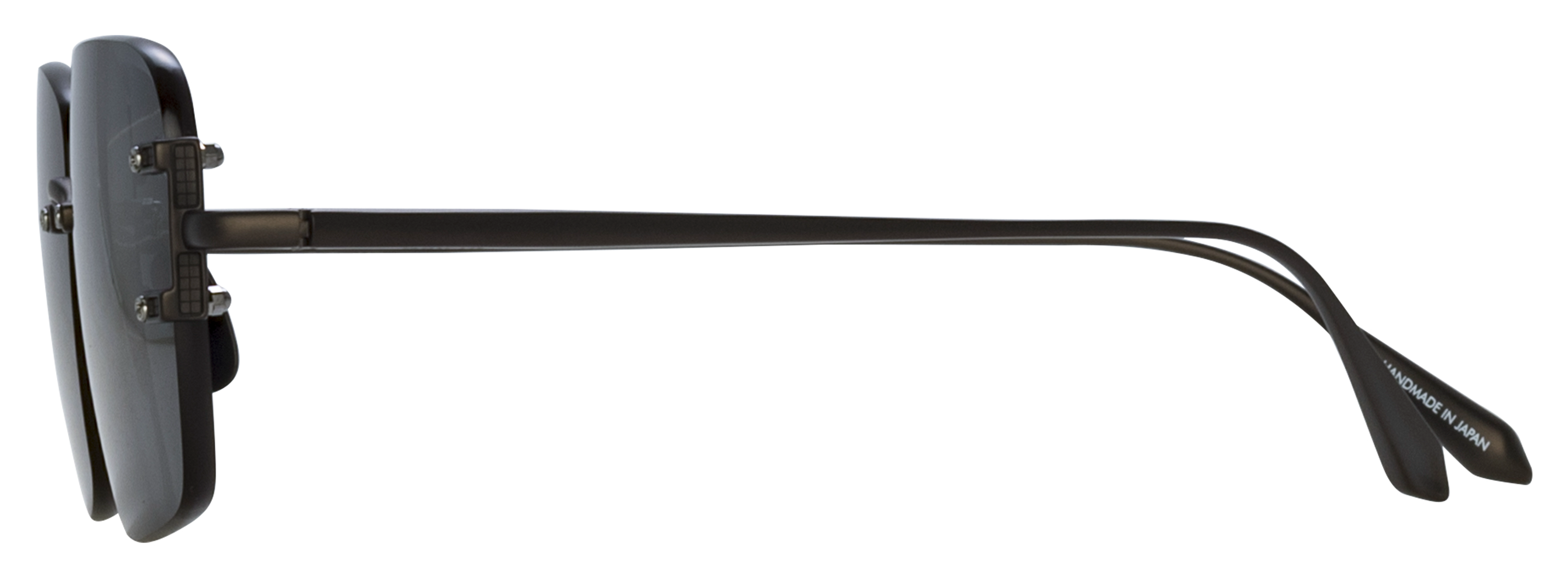 Color_LFL1476C3SUN - Sasha Square Sunglasses in Matt Nickel and Grey