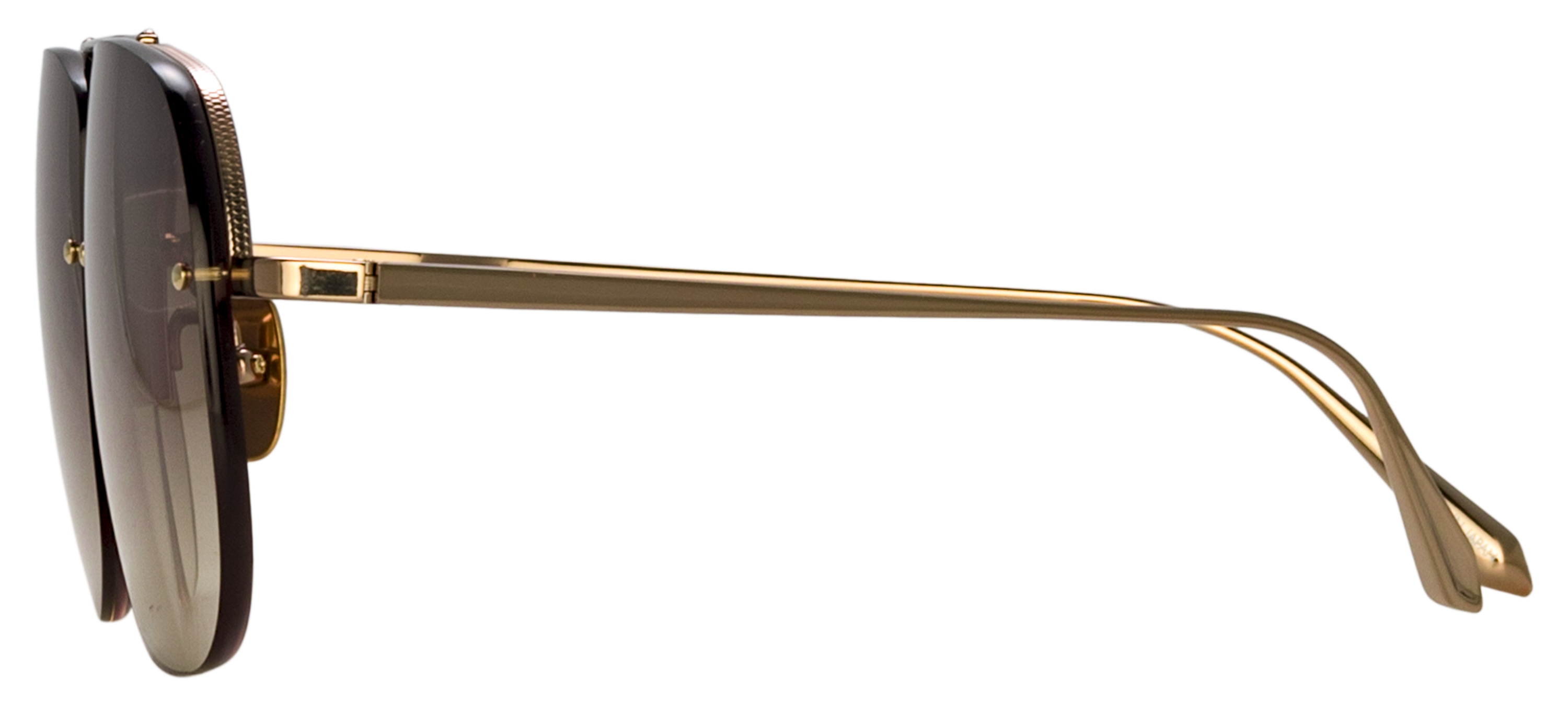 Color_LFL1539C1SUN - Seren Aviator Sunglasses in Yellow Gold and Mocha Grad