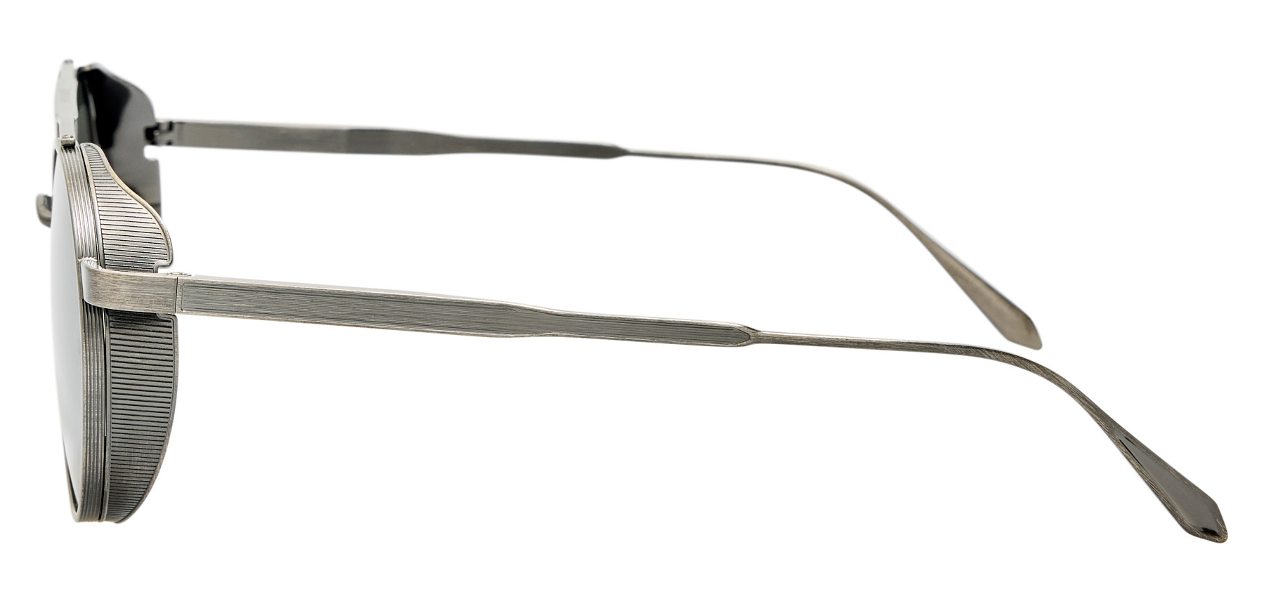 Color_LFL1549C5SUN - Conor Oval Sunglasses in Antique White Gold and Grey