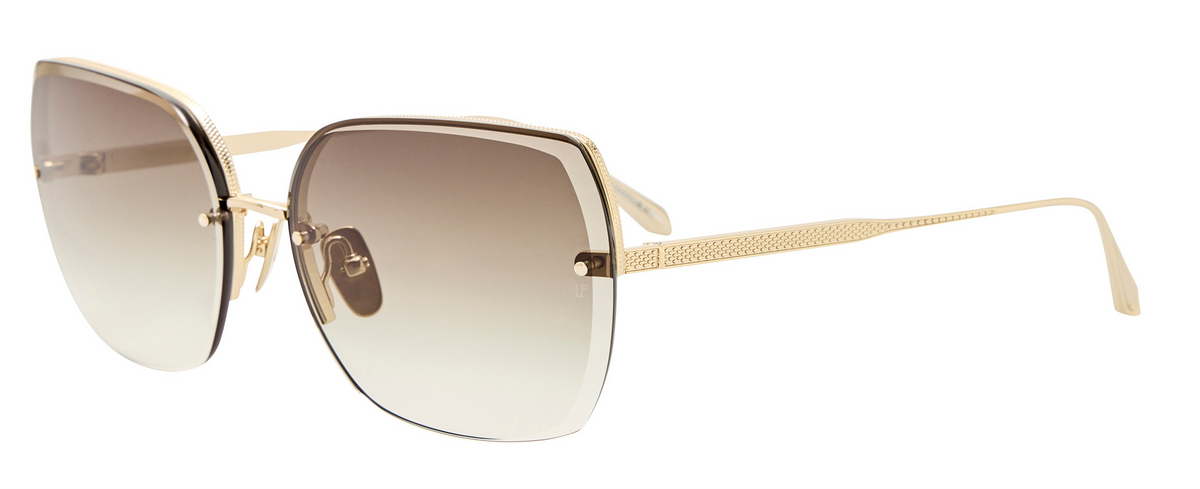 Color_LFL1779C1SUN - Ada Angular Sunglasses in Light Gold and Mocha Grad