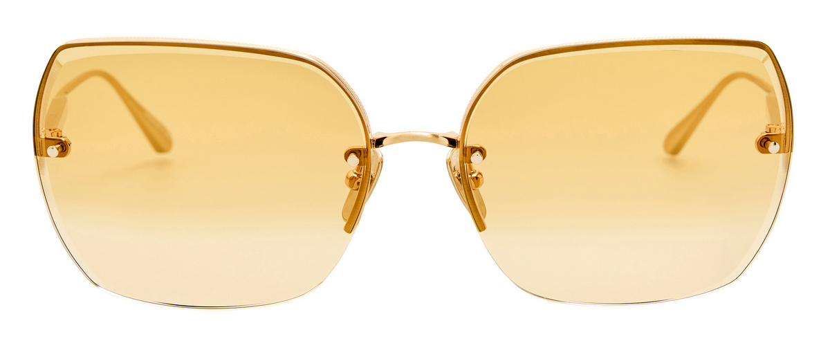 Color_LFL1779C4SUN - Ada Angular Sunglasses in Matt Champagne and Straw Grad