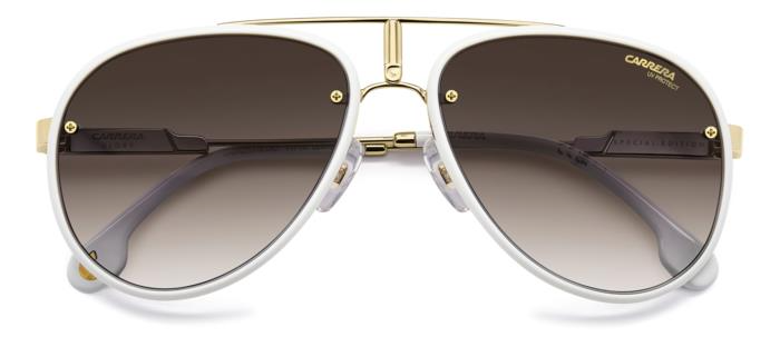 Color_VVP - Gold - white / YK - Gold Mirror On Burgundy Shaded Gradient