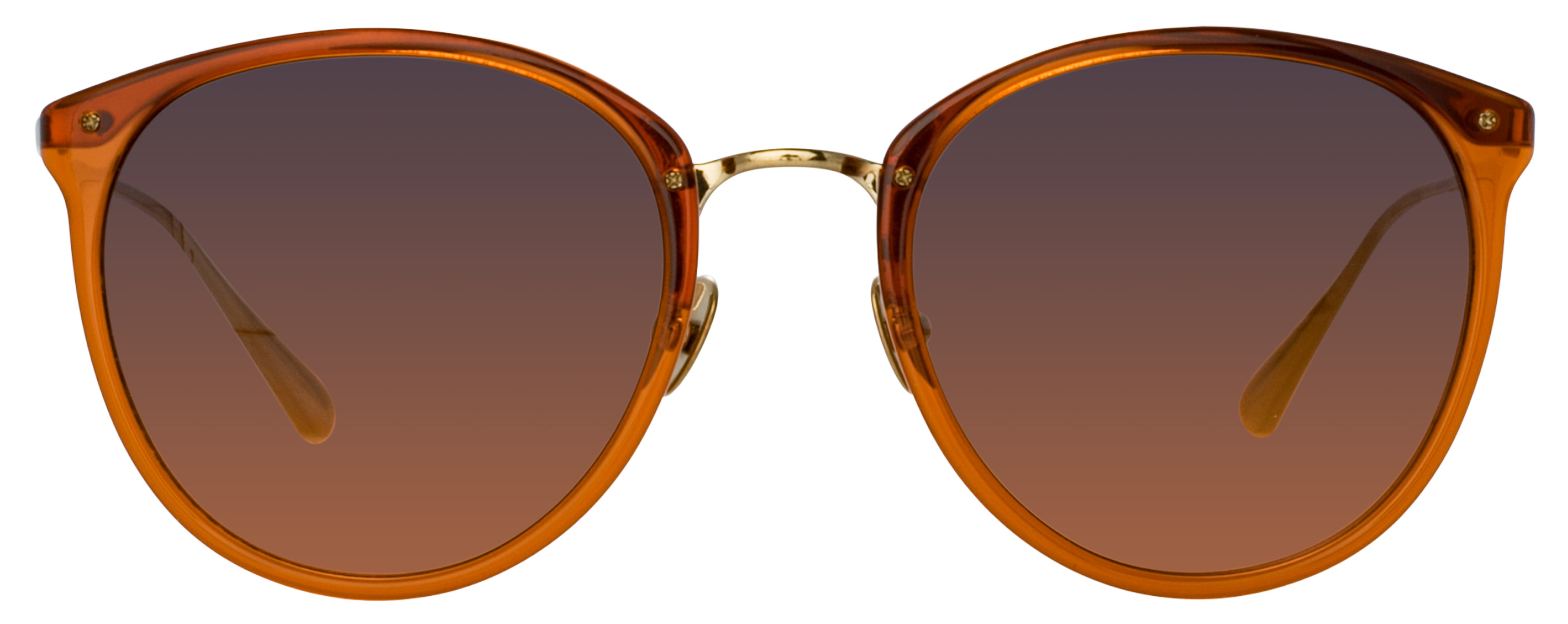 Color_LFL251C93SUN - Calthorpe Oval Sunglasses in Orange and Dusk Grad