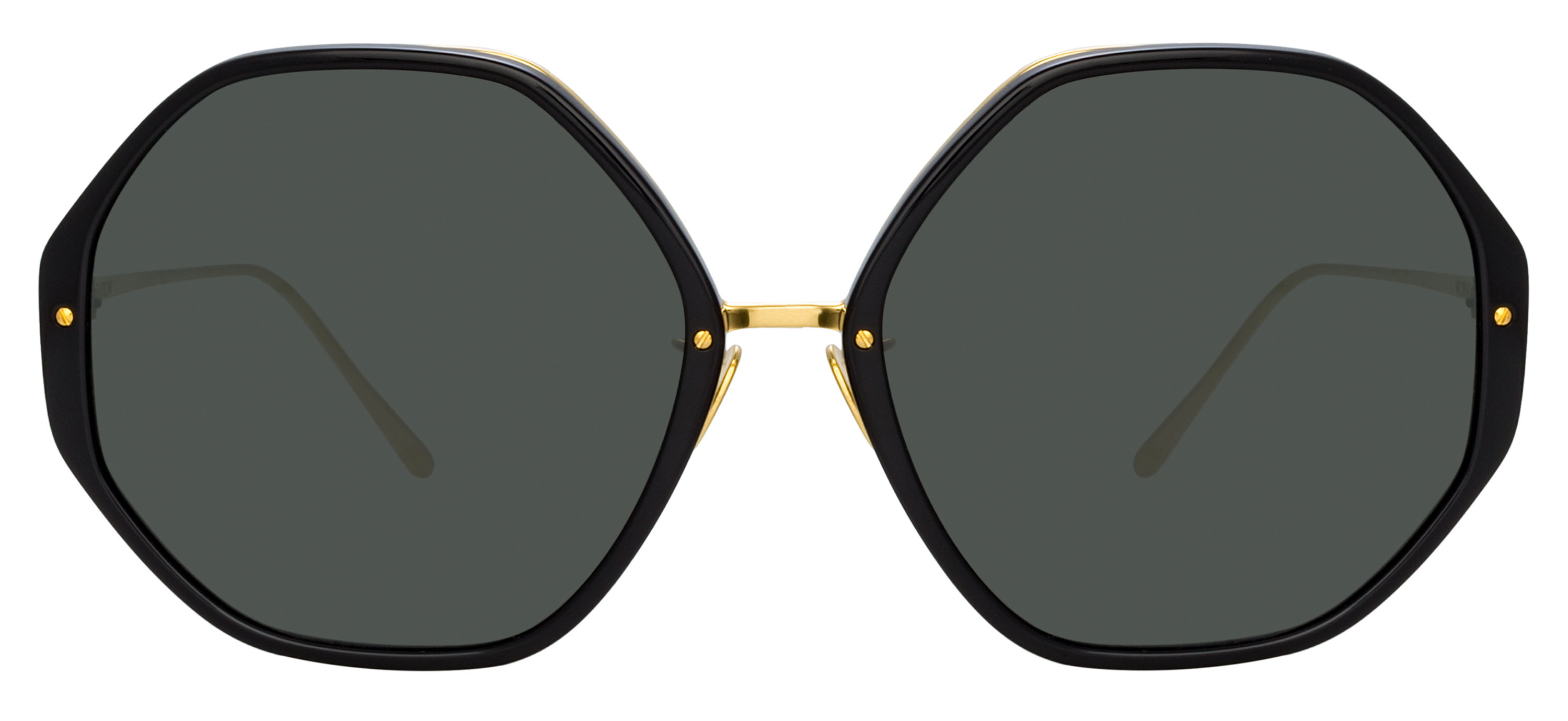 Color_LFLC901C29SUN - Alona Oversized Sunglasses in Black Yellow Gold and Grey