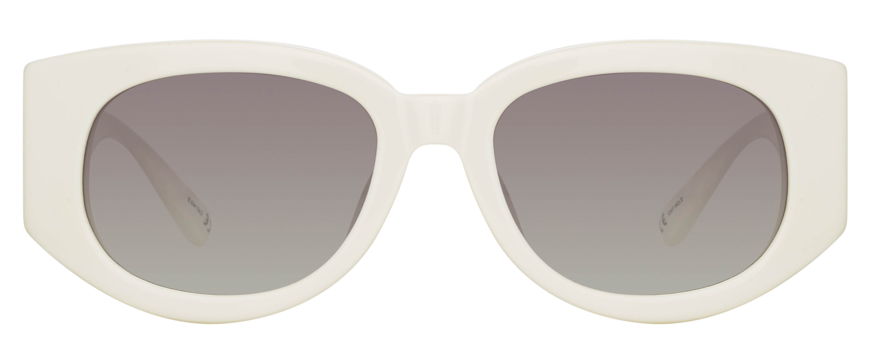 Color_LFL1059C3SUN - Debbie D-Frame Sunglasses in White and Grey Grad