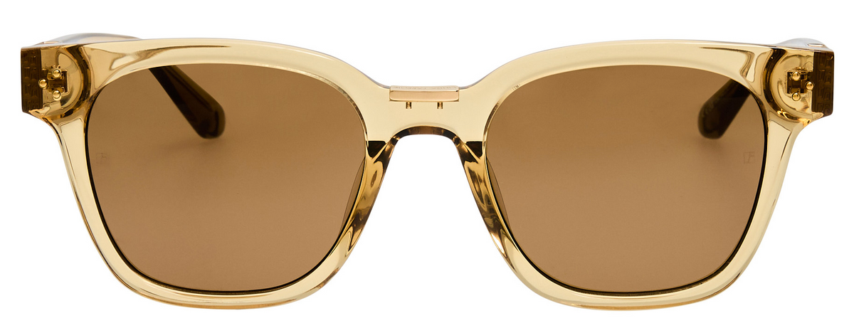 Color_LFL1481C6SUN - Sanchez D-Frame Sunglasses in Khaki and Khaki