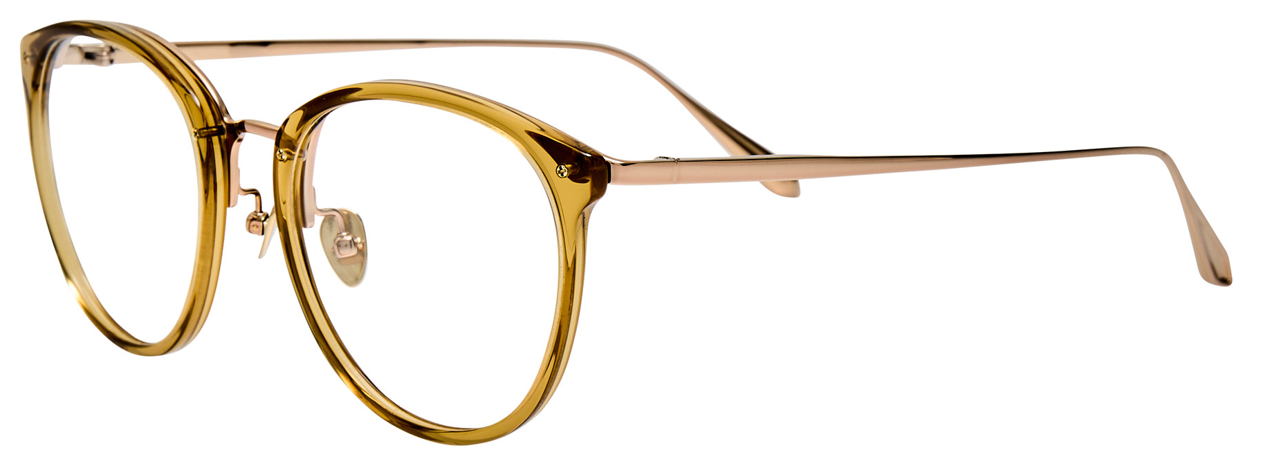 Color_LFL251C104OPT - Calthorpe Oval Optical Frame in Khaki / Light Gold