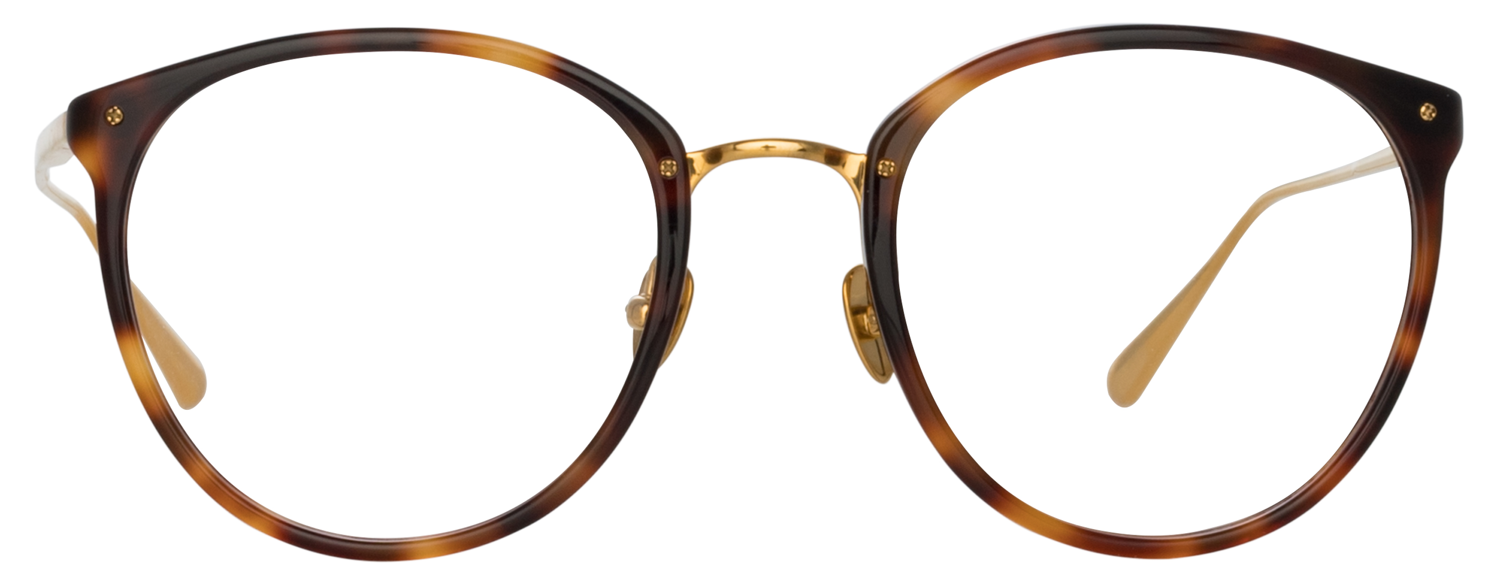 Color_LFLC251C92OPT - Calthorpe Oval Optical Frame in T-Shell / Yellow Gold