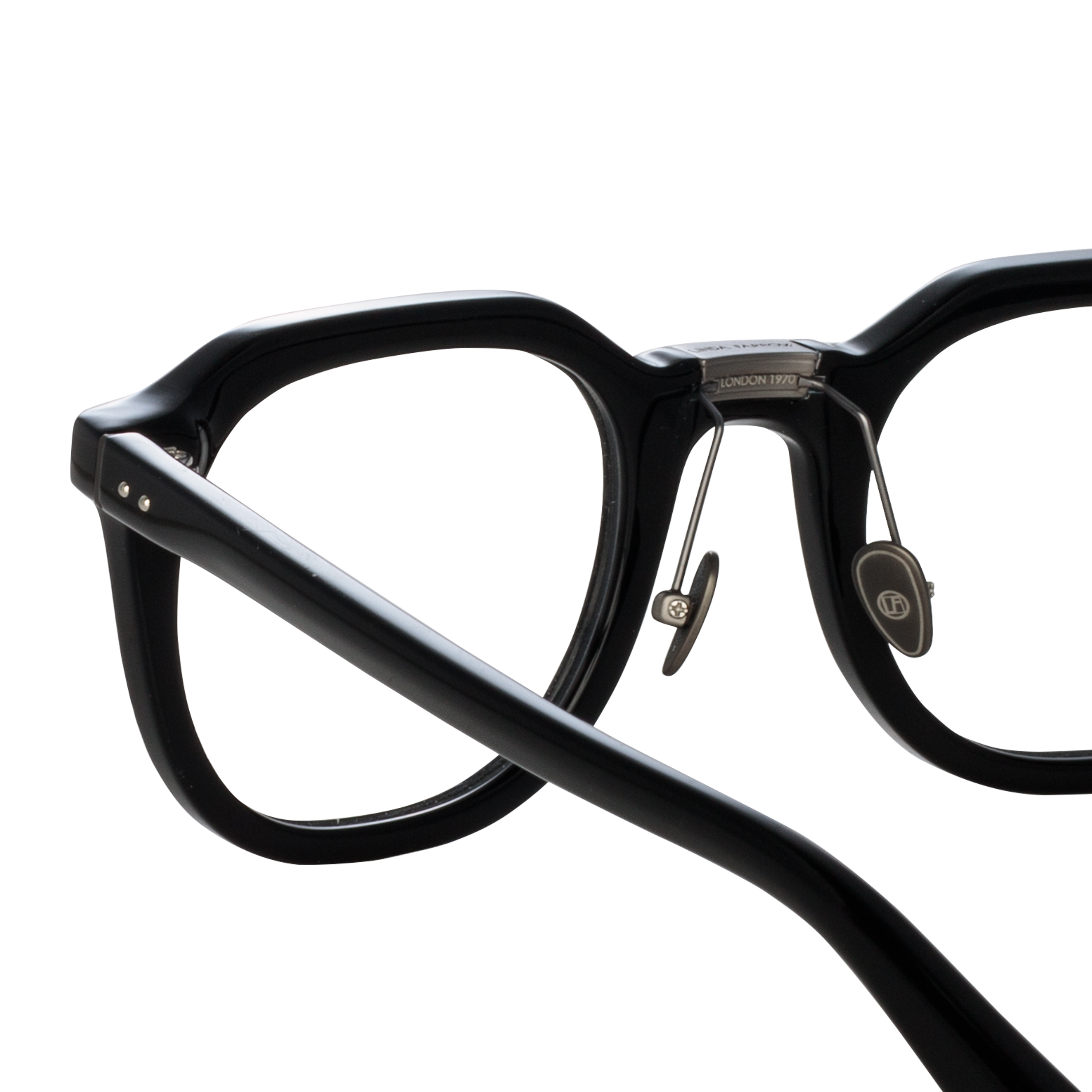 Color_LFL1103C14OPT - Fletcher Optical Angular Frame in Black and Matte Nickel