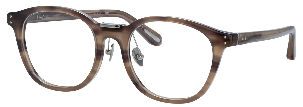 Color_LFL1480C3OPT - Powell D-Frame Eyeglasses in Grey Horn and Clear
