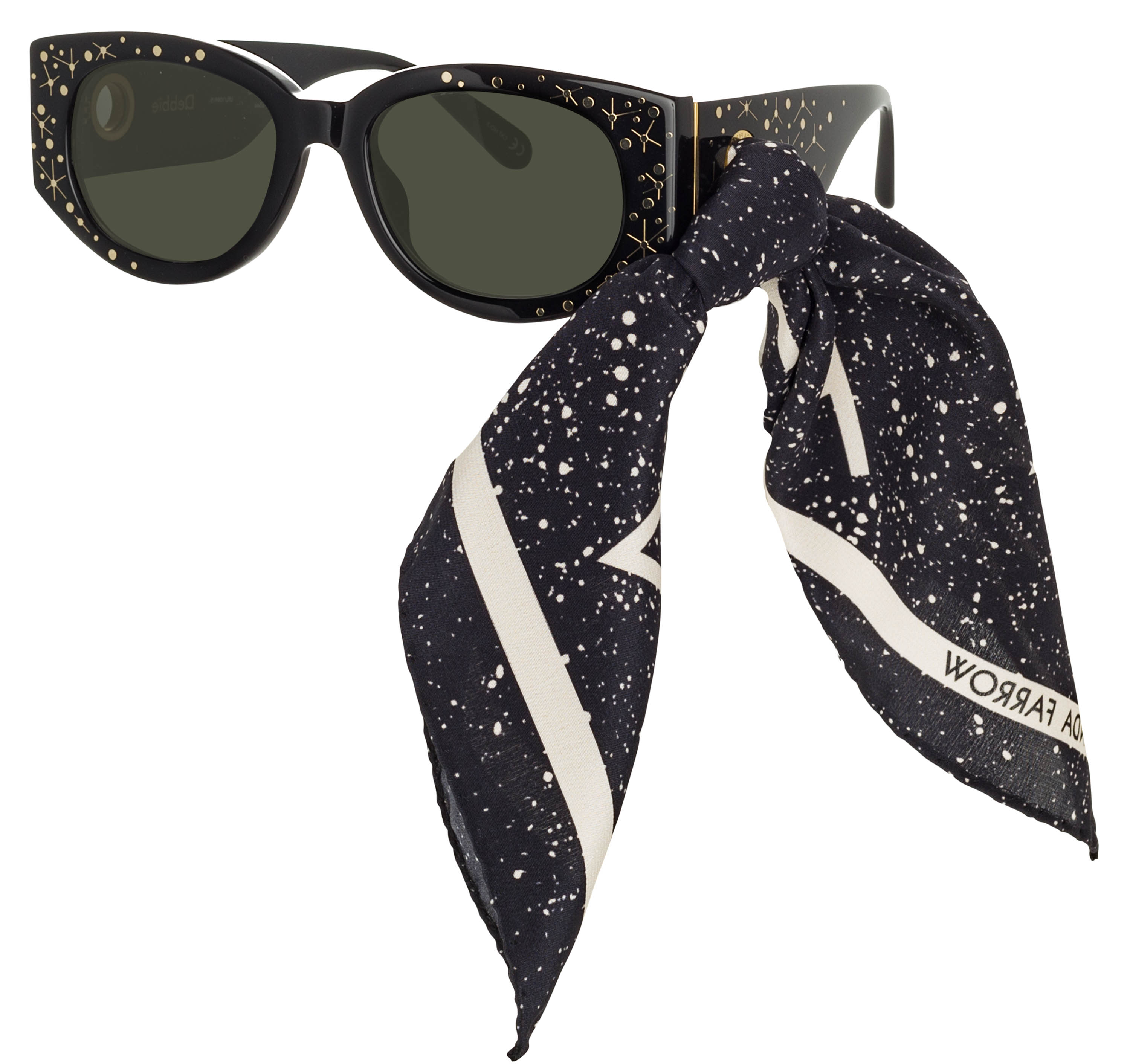 Color_LFL1059C5SUN - Debbie D-Frame Sunglasses in Black and Solid Grey