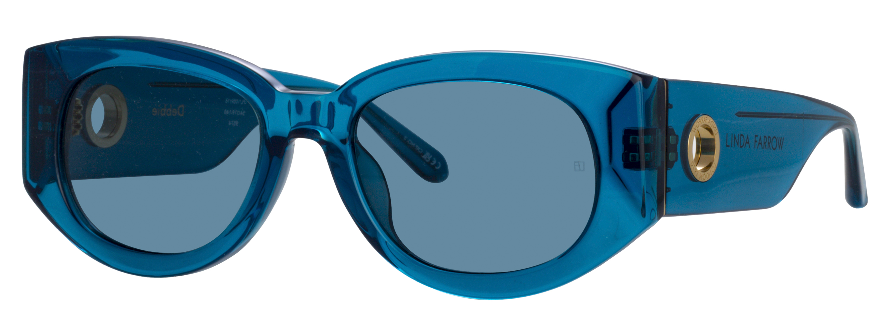 Color_LFL1059C16SUN - Debbie D-Frame Sunglasses in Aqua and Aqua