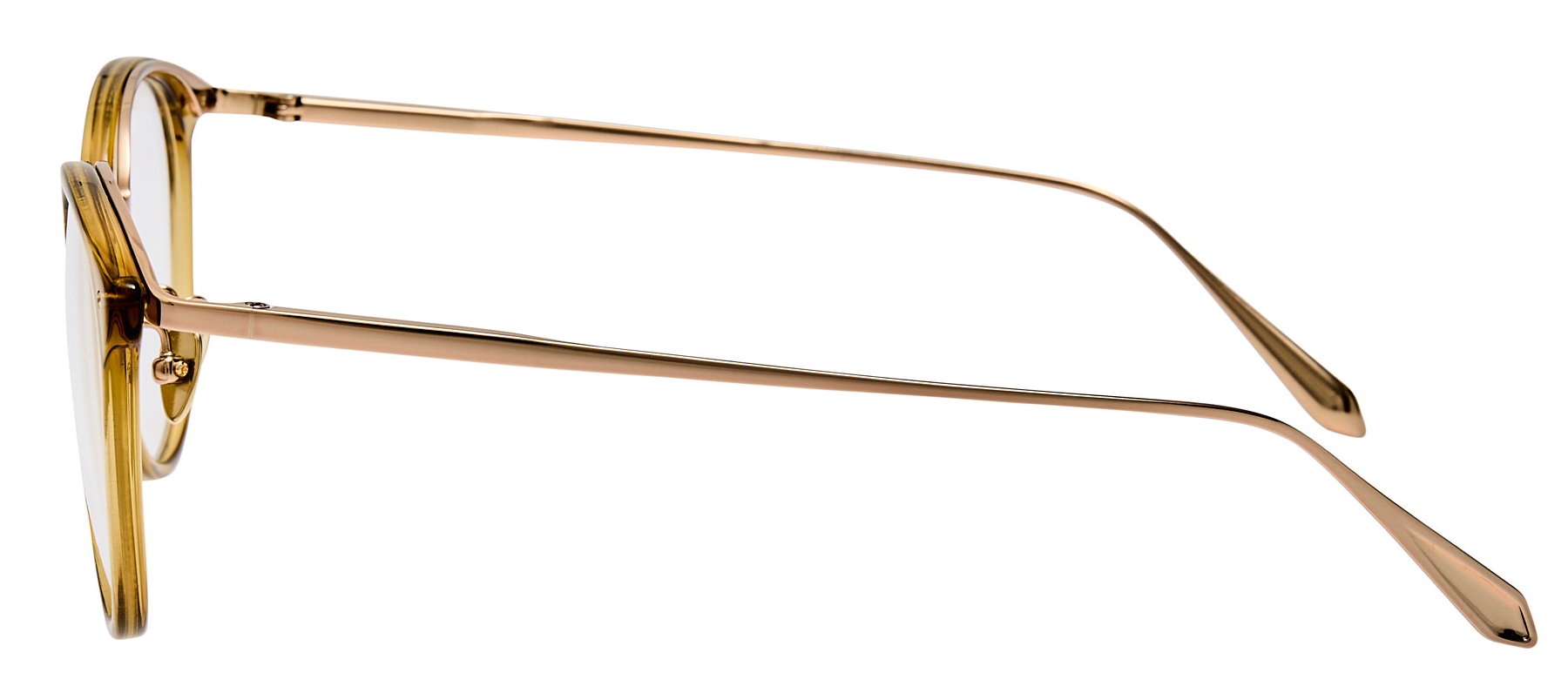 Color_LFL251C104OPT - Calthorpe Oval Optical Frame in Khaki / Light Gold