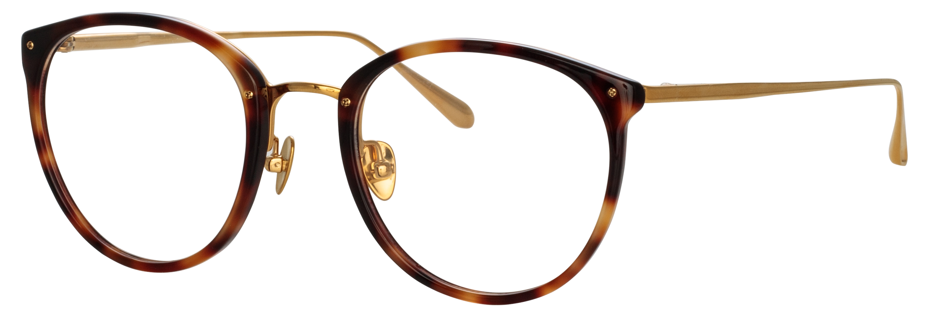 Color_LFLC251C92OPT - Calthorpe Oval Optical Frame in T-Shell / Yellow Gold