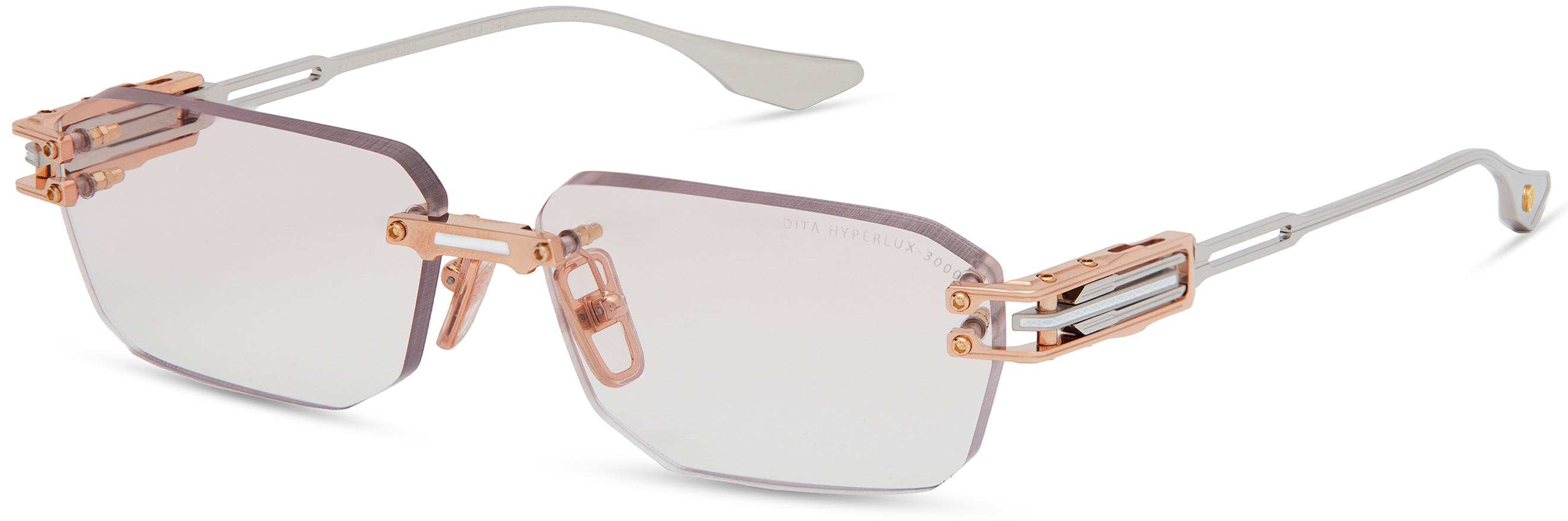 Color_DTX198-A-03 ROSE GOLD-WHITE / BROWN WASH TO CLEAR GRADIENT