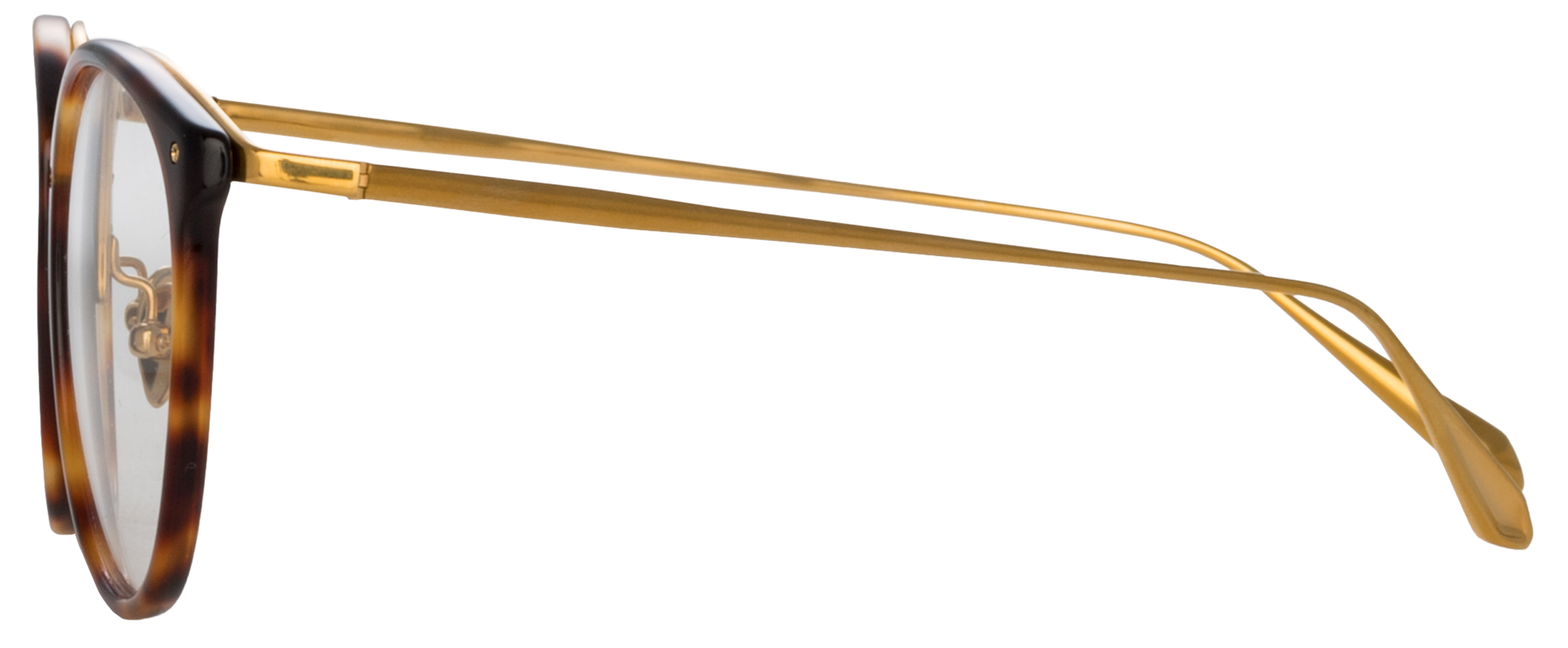 Color_LFLC251C92OPT - Calthorpe Oval Optical Frame in T-Shell / Yellow Gold