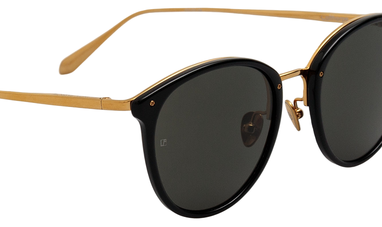 Color_LFLC251C86SUN - Calthorpe Oval Sunglasses in Black and Grey