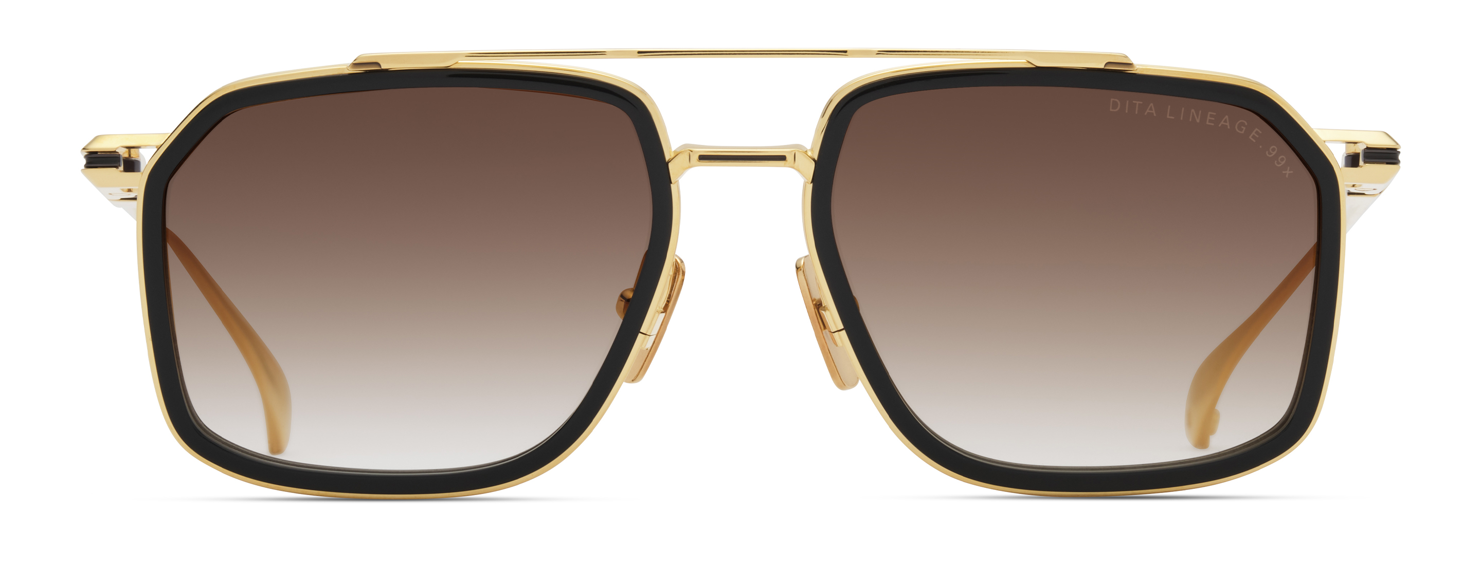 Color_DTS484-A-01 - Yellow Gold - Black - Black Iron / Brown To Clear Gradient