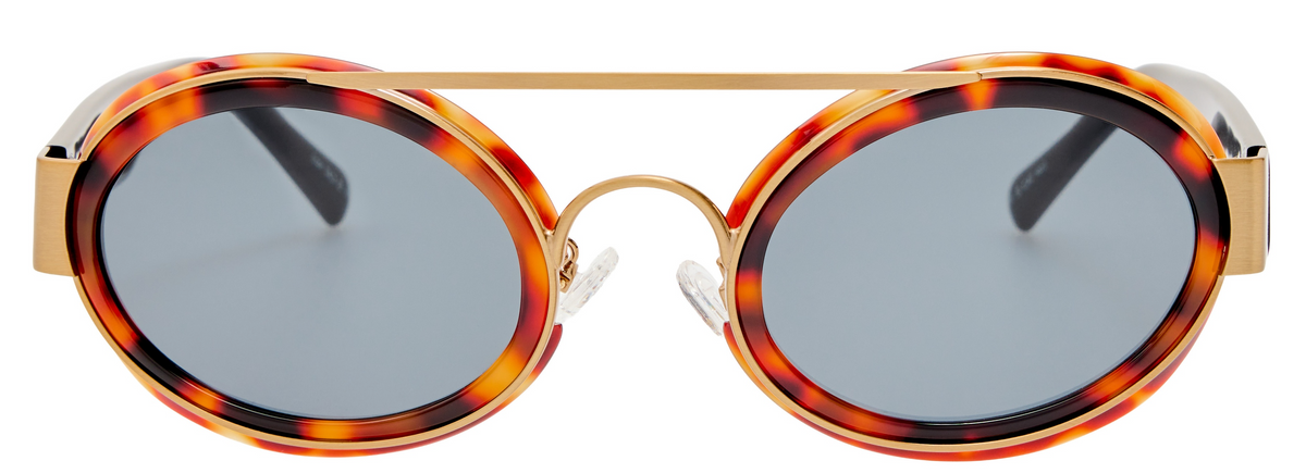Color_DVN218C4SUN - Dries Van Noten 218 Cat Eye Sunglasses in Tortoise Shell and Grey