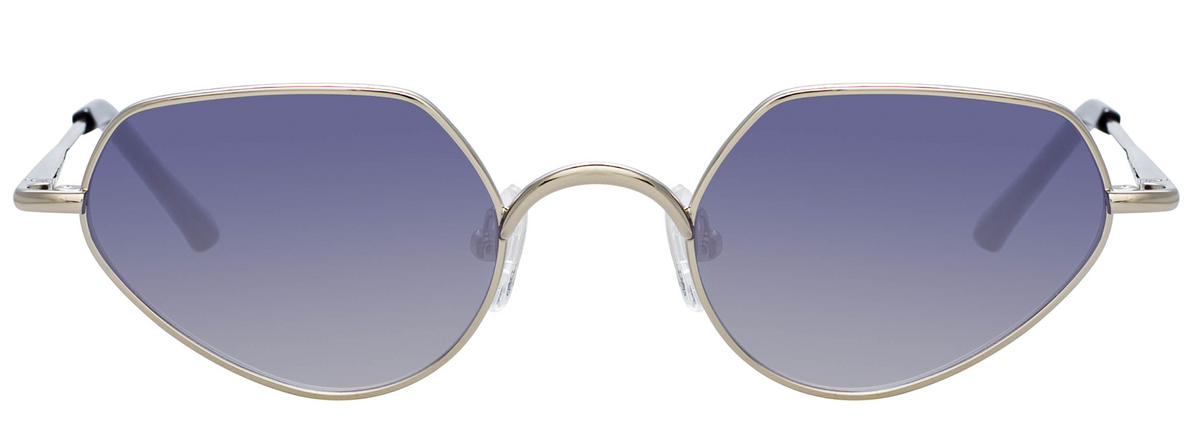 Color_DVN176C7SUN - Dries Van Noten 176 Cat Eye Sunglasses in Silver and Grey Gradient