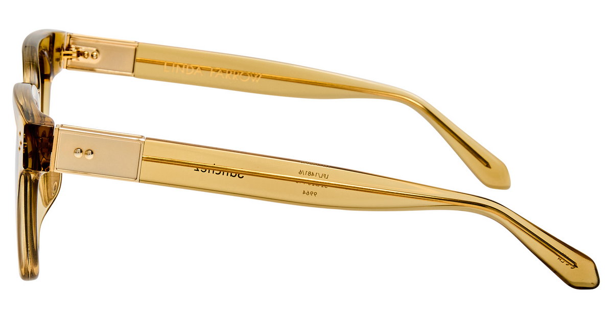 Color_LFL1481C6SUN - Sanchez D-Frame Sunglasses in Khaki and Khaki
