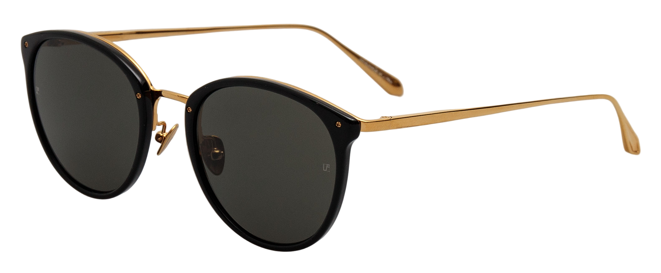 Color_LFLC251C86SUN - Calthorpe Oval Sunglasses in Black and Grey