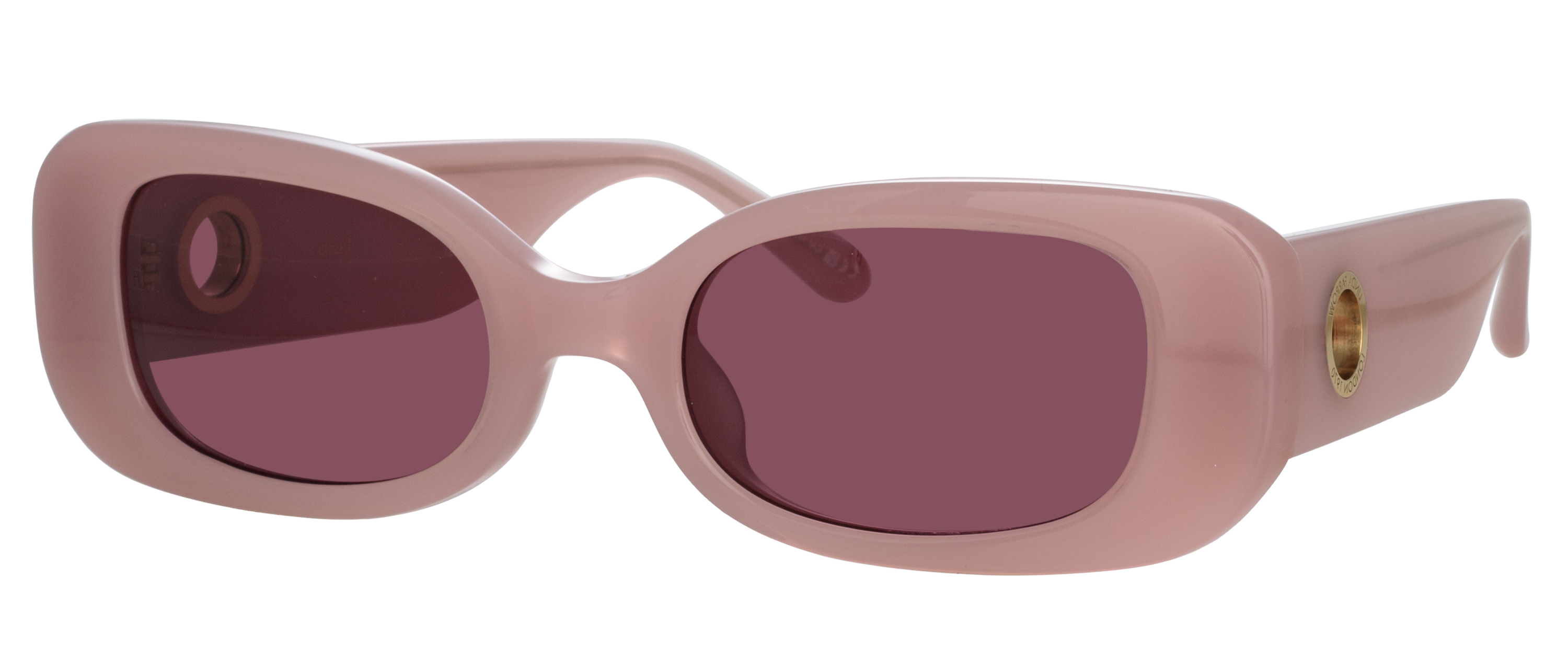 Color_LFL1117C13SUN - Lola Rectangular Sunglasses in Purple and Purple