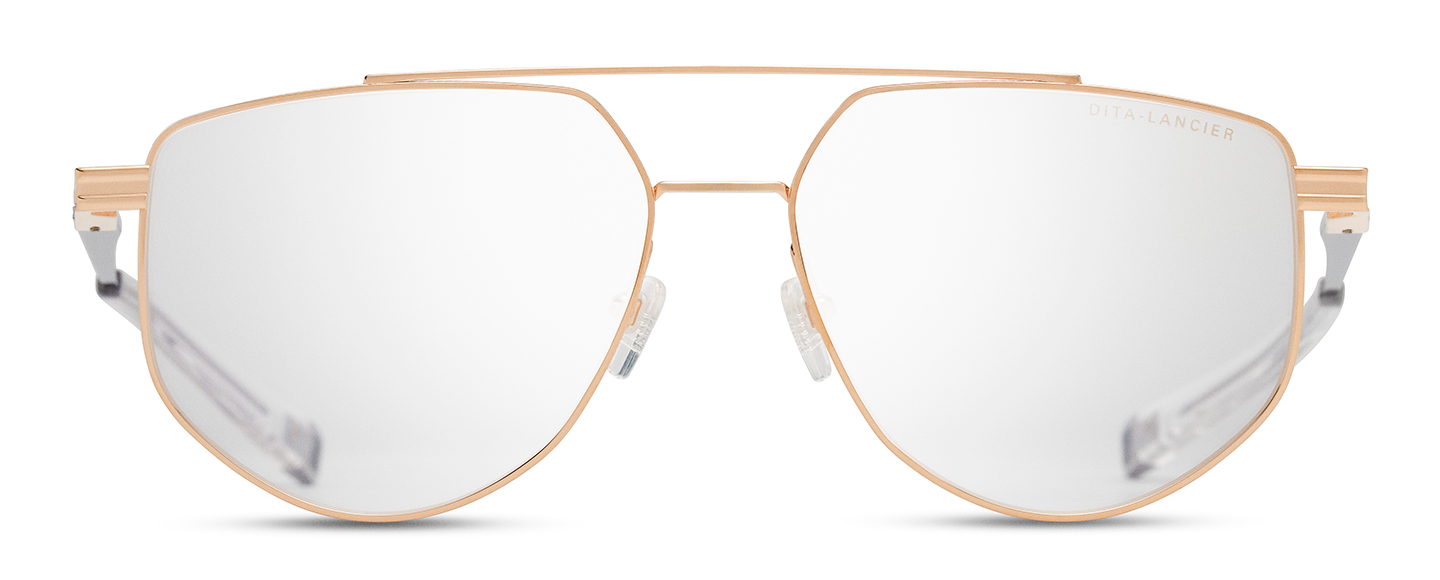 Color_DLX145-A-04 - Rose Gold - Shiny Silver - Crystal Clear - Clear Blue Light Filter - Clear