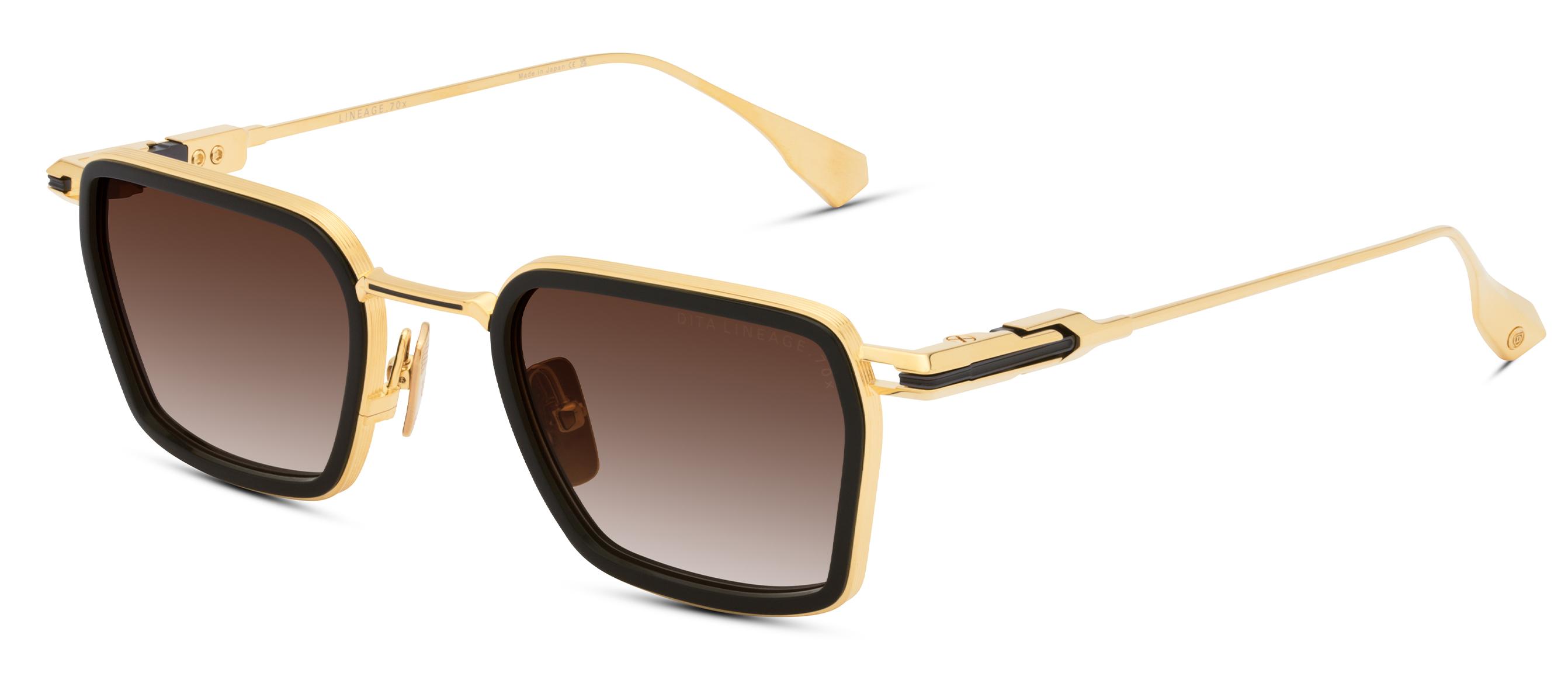 Color_DTS483-A-01 - Yellow Gold - Black - Black Iron / Brown to Clear Gradient
