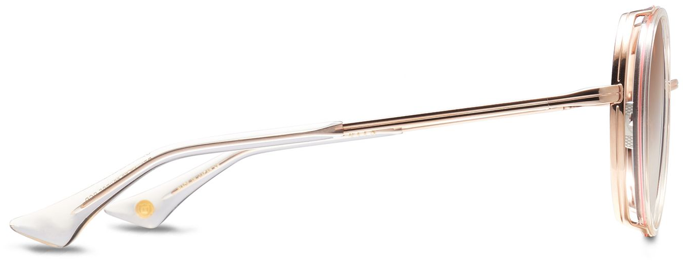 Color_DTS532-52-03 - White Rose Crystal - Rose Gold / Dark Brown To Clear