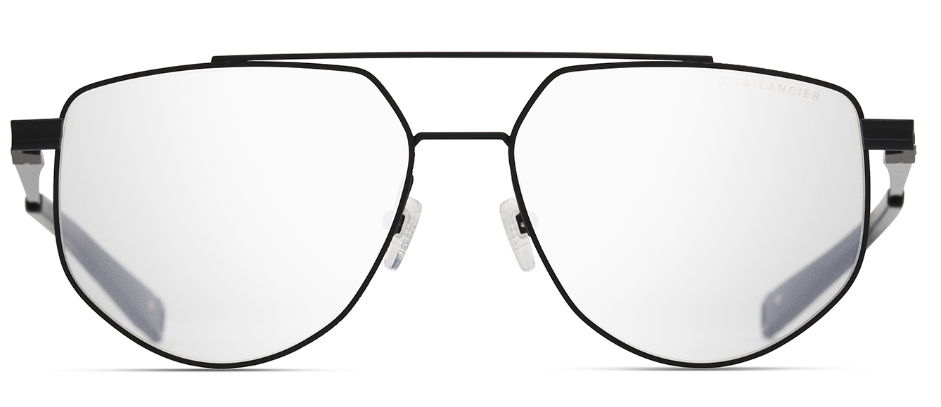 Color_DLX145-A-02 - Matte Black - Glossy Black - Black Glass - Clear Blue Light Filter - Clear