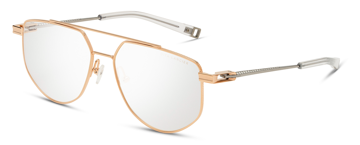 Color_DLX145-A-04 - Rose Gold - Shiny Silver - Crystal Clear - Clear Blue Light Filter - Clear
