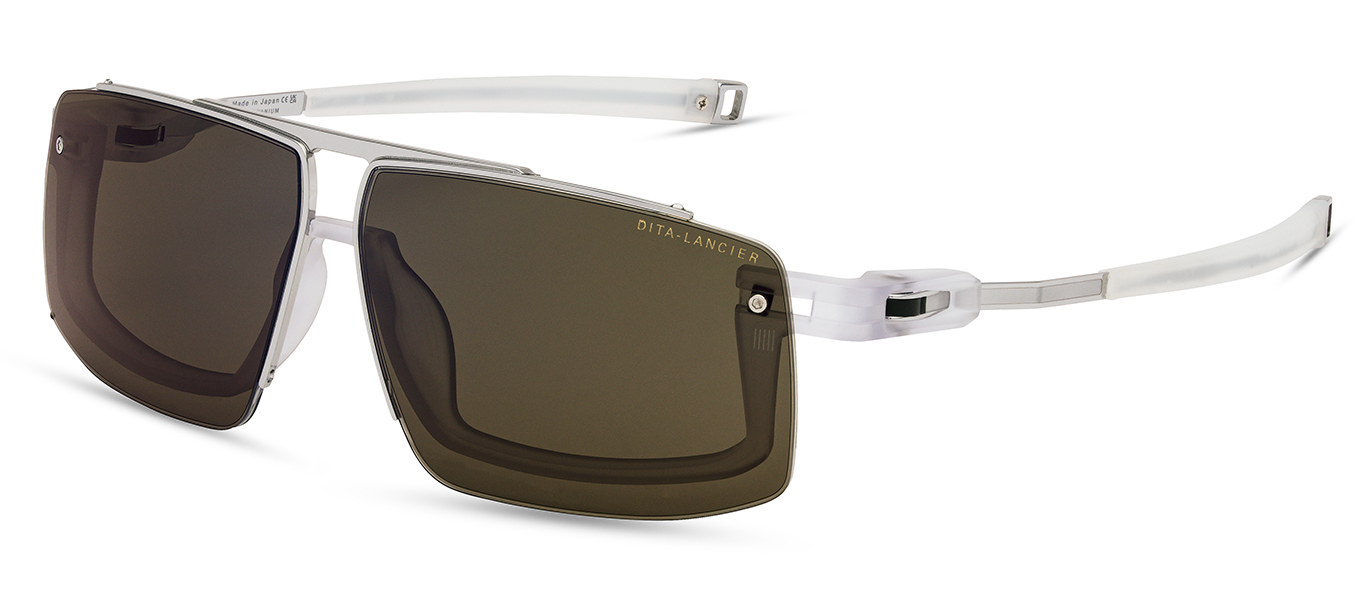 Color_DLS449-A-03 - Matte Crystal Clear - Shiny Silver / Air - Blue AR