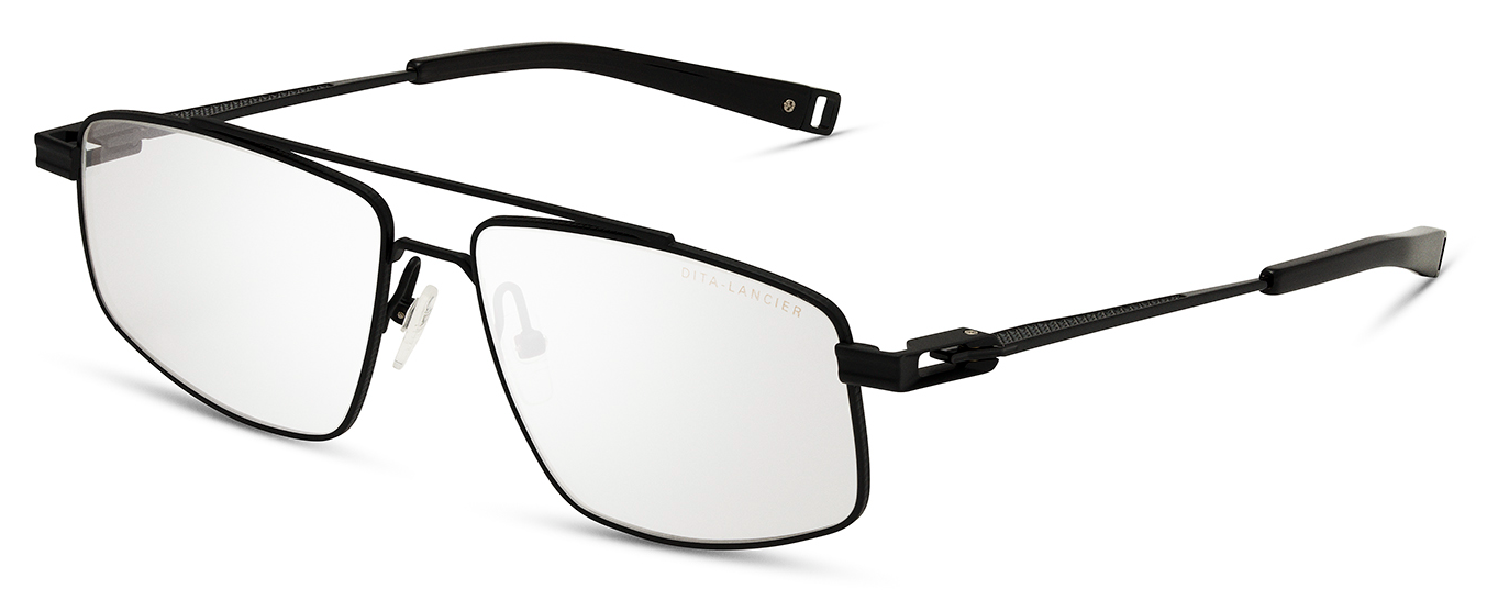 Color_DLX144-A-02 - Matte Black - Glossy Black - Black Glass - Clear Blue Light Filter - Clear