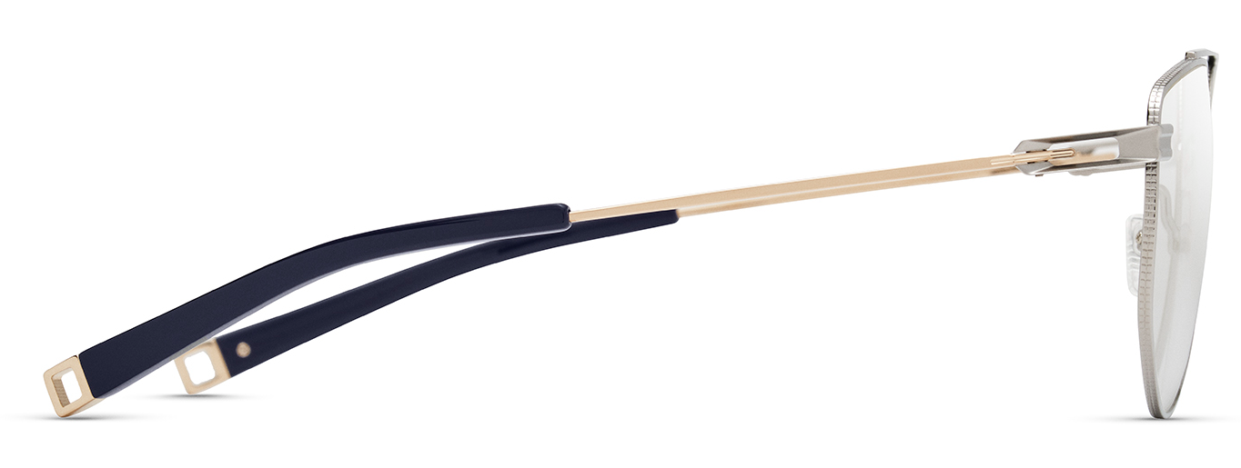 Color_DLX145-A-03 - Grey Chrome - White Gold - Navy - Clear Blue Light Filter - Clear