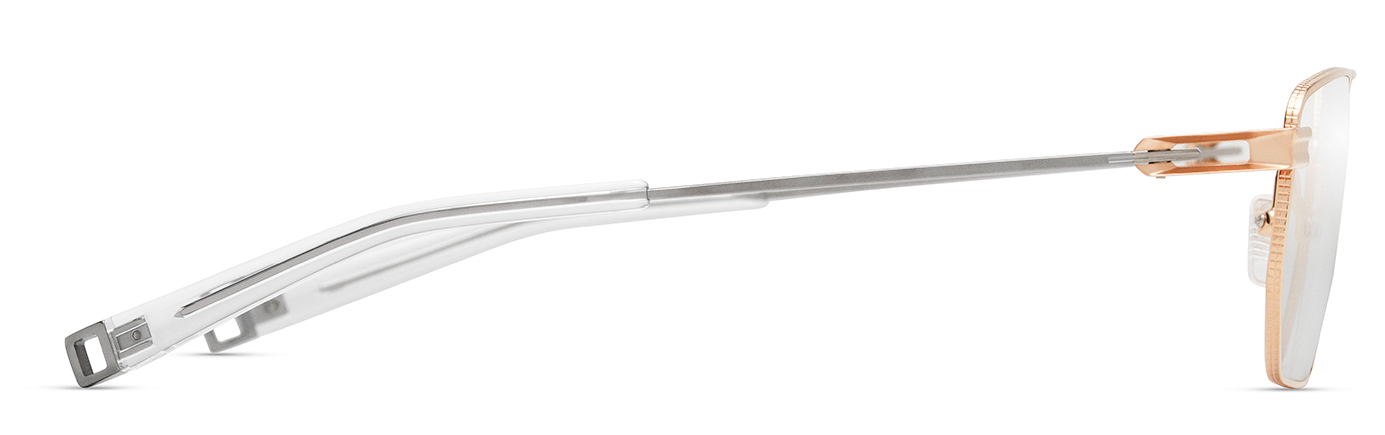 Color_DLX146-A-04 - Rose Gold - Shiny Silver - Crystal Clear - Clear Blue Light Filter - Clear