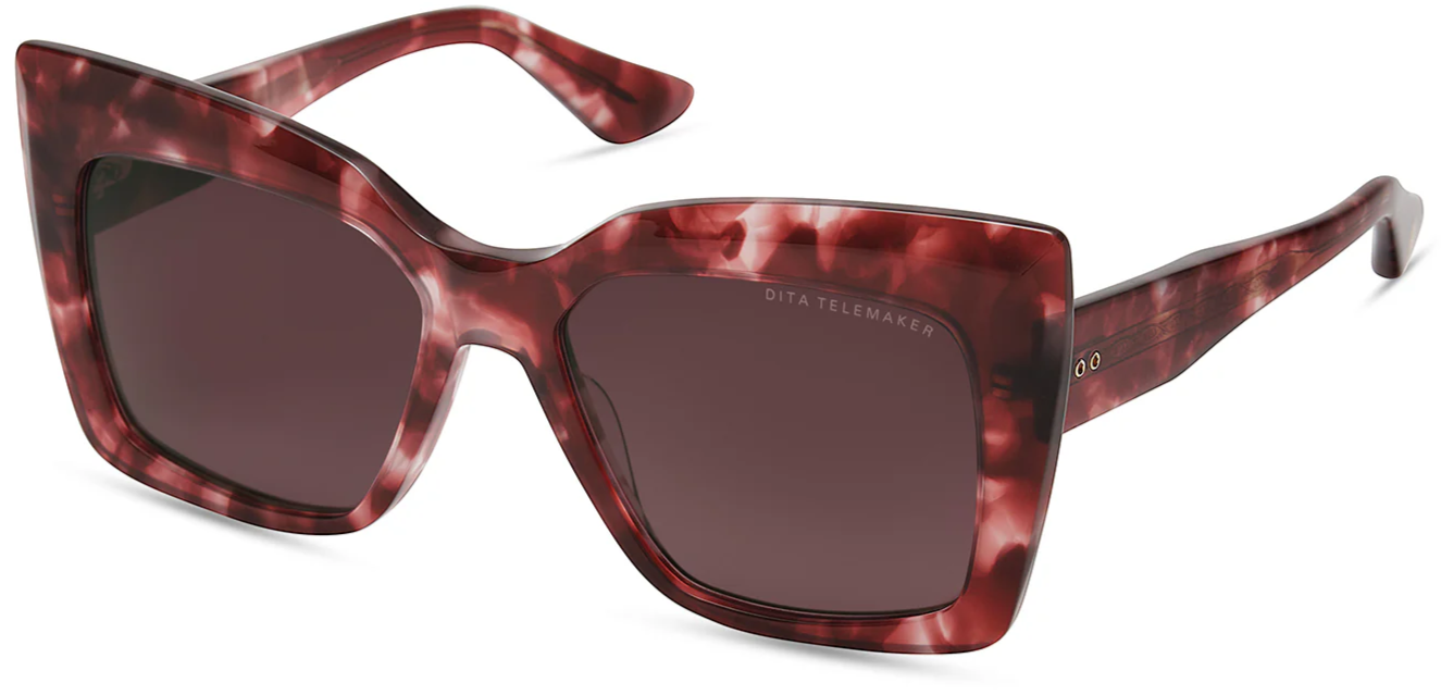 Color_DTS704-A-05 - Rose Tortoise - Dark Cherry To Clear - Gradient