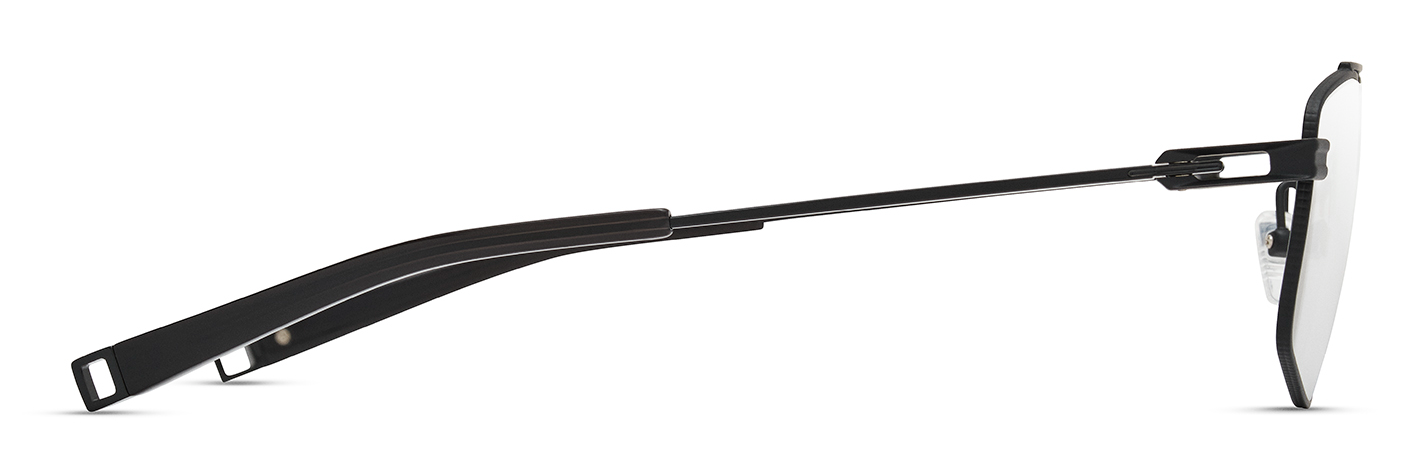 Color_DLX144-A-02 - Matte Black - Glossy Black - Black Glass - Clear Blue Light Filter - Clear