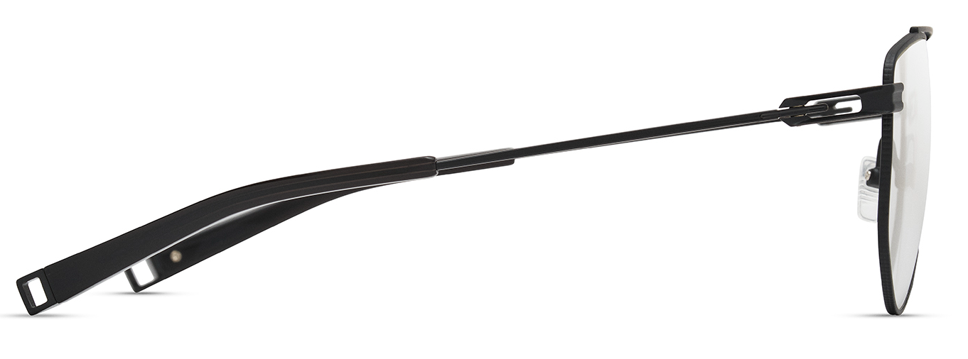 Color_DLX145-A-02 - Matte Black - Glossy Black - Black Glass - Clear Blue Light Filter - Clear